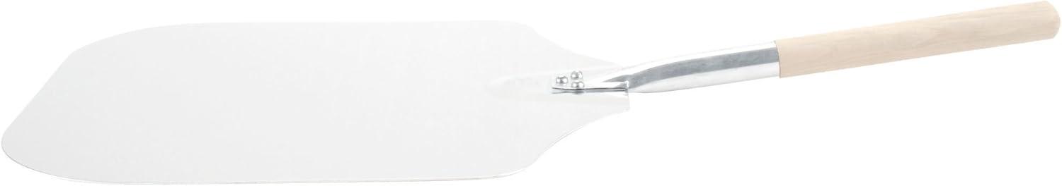 American Metalcraft 2814 28" Aluminum Pizza Peel with 12" Wood Handle, 14" x 16" Large Blade