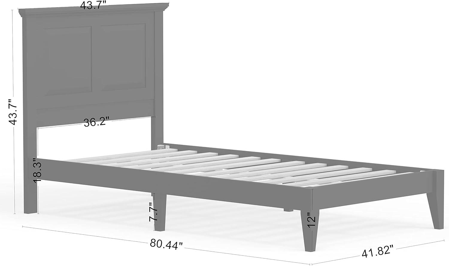 Glenwillow Home Cottage Style Solid Wood Platform Bed