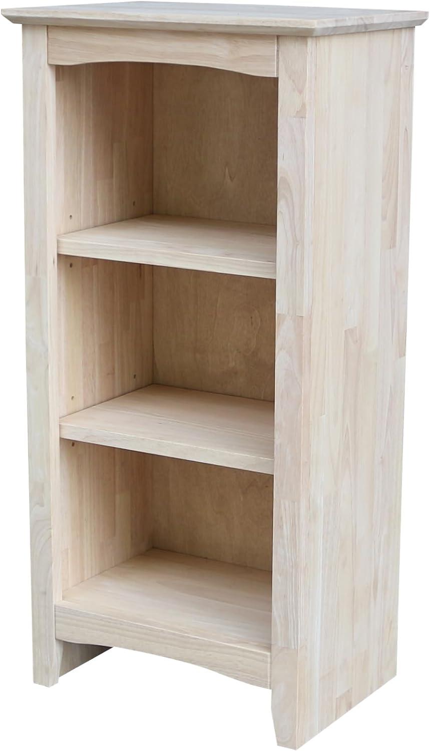 Shaker Bookcase Unfinished Brown - International Concepts