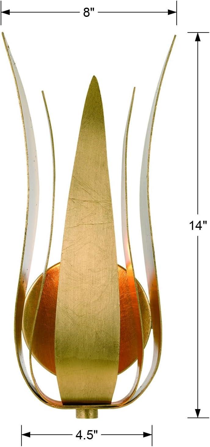 Crystorama Lighting Broche 1 - Light Sconce in  Antique Gold