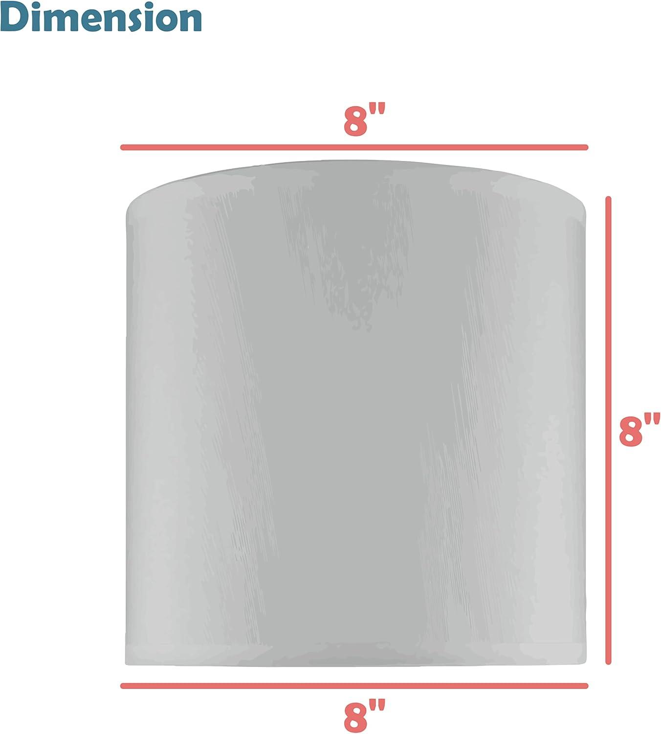 Highland Dunes 8'' H x 8'' W Linen Drum Lamp Shade