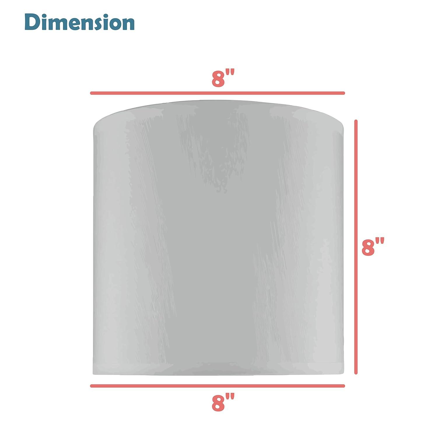 Highland Dunes 8'' H x 8'' W Linen Drum Lamp Shade