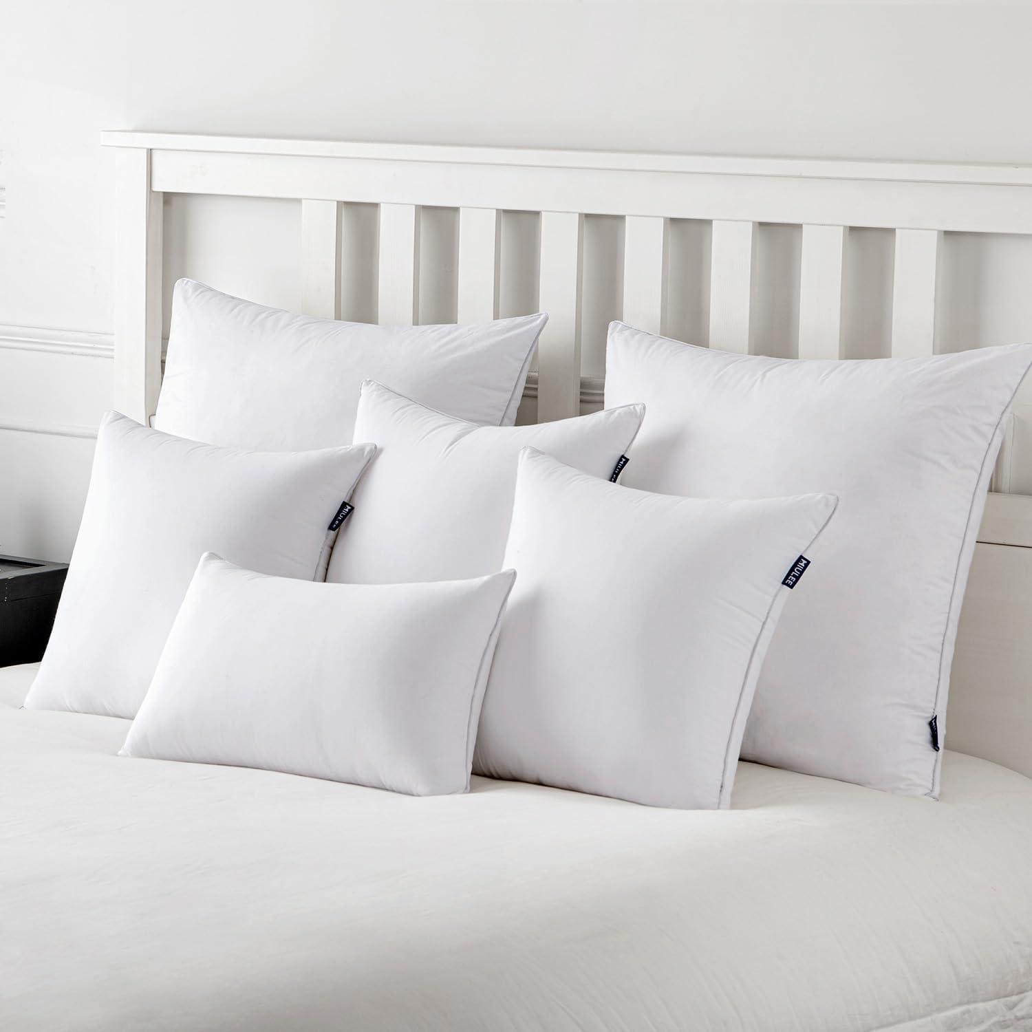 24 x 24 White Cotton Down Alternative Pillow Inserts