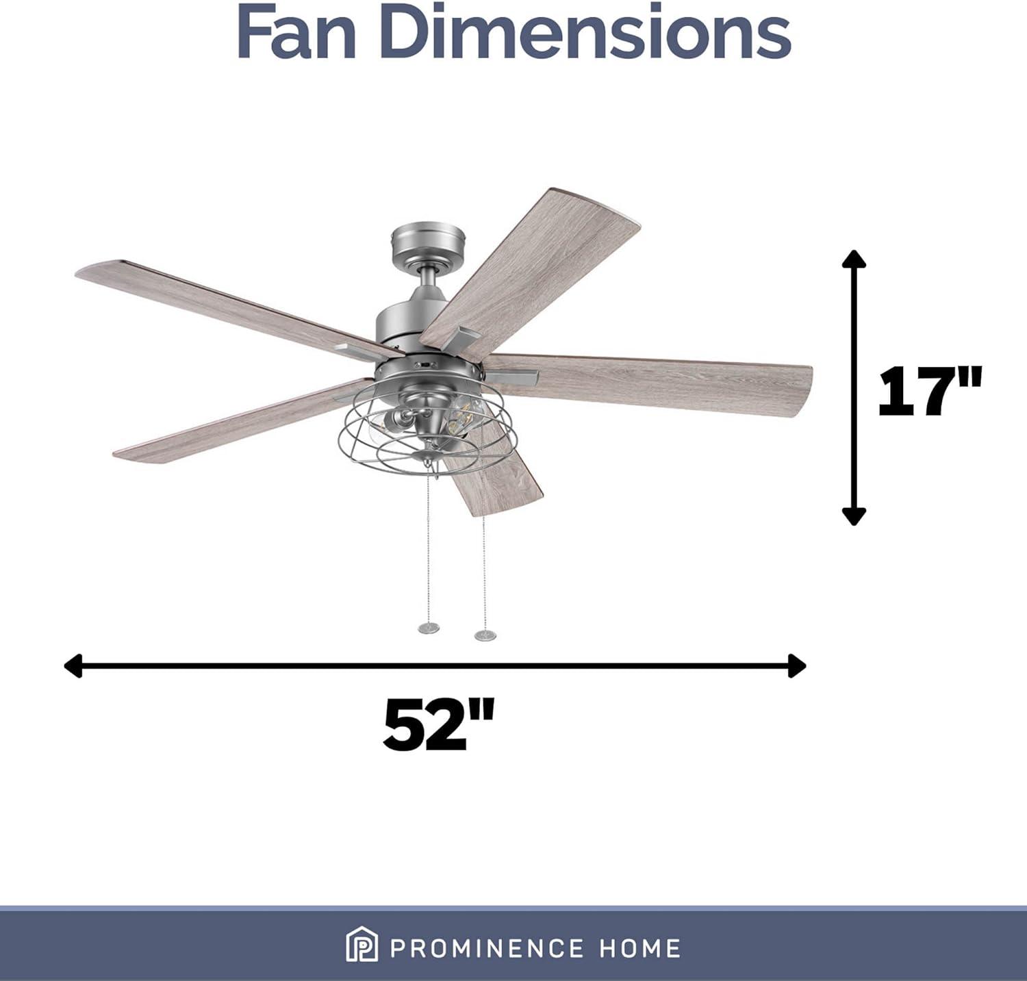 Marshall 52" Ceiling Fan with LED Light