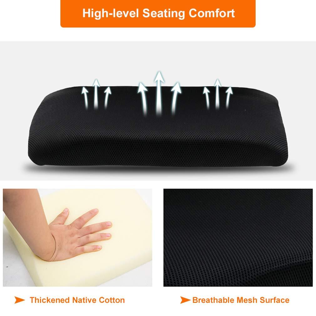 BestOffice Ergonomic Office Chair, Lumbar Support, Adjustable Height with Armrests for Adults(Black)