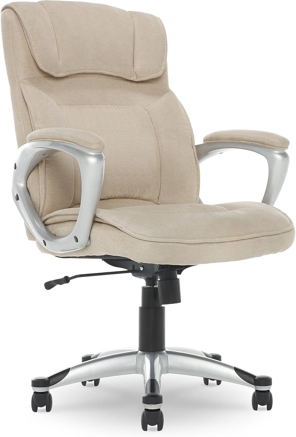 Serta Serta Hannah Executive Office Chair, Ergonomic Lumbar Support, Firm Seat Cushion, Deep Body Pillows