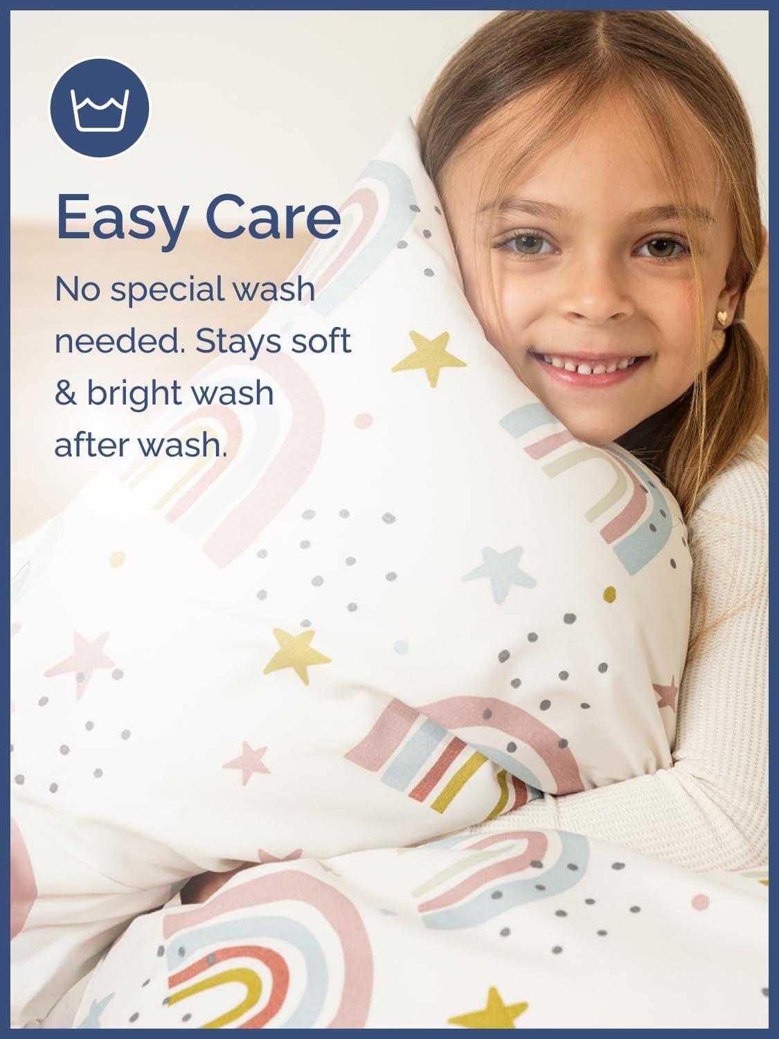 CGK Linens 4 Piece Kids Microfiber Sheet Set - Wrinkle Free - Cute, Cozy, Soft