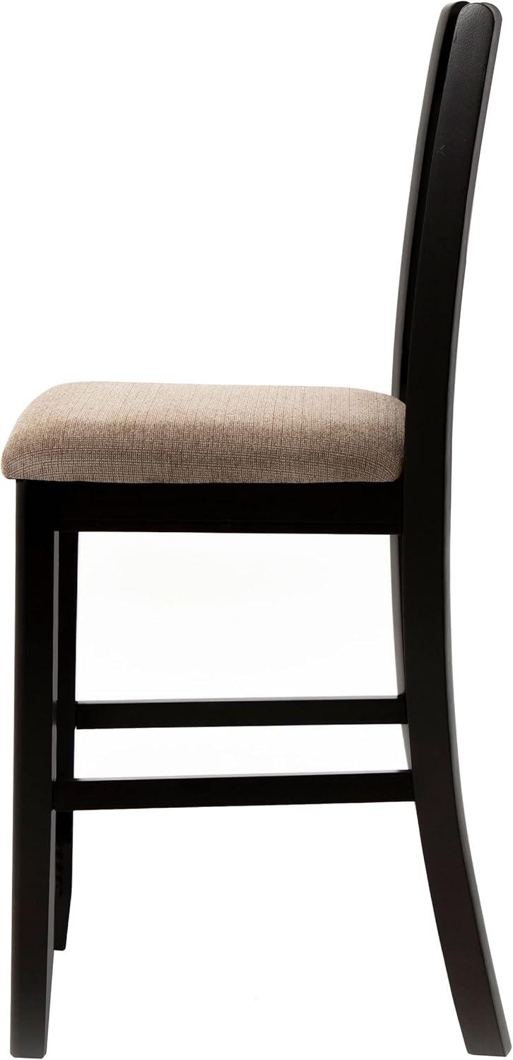 Coaster Lavon Wood Lattice Back Counter Stool in Espresso