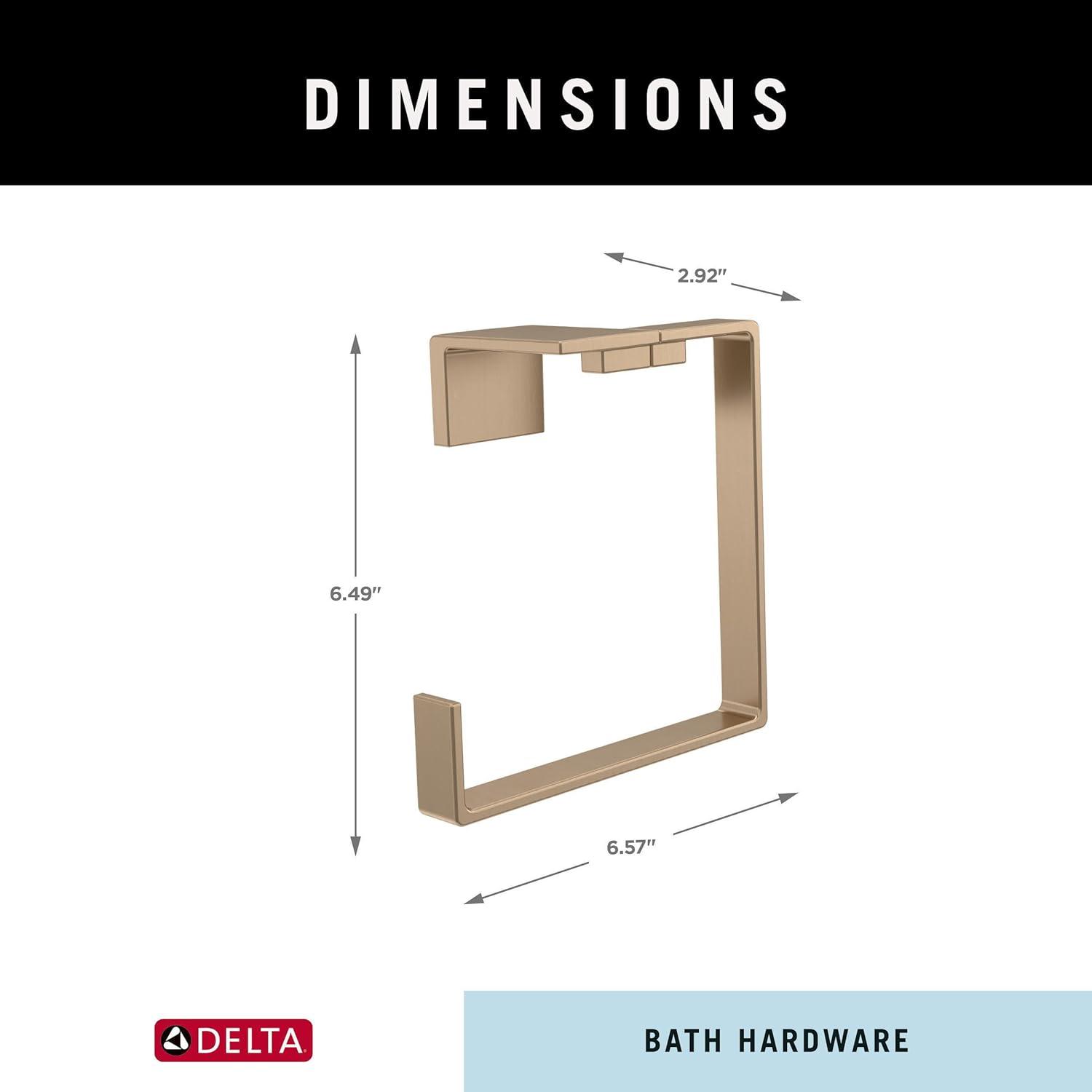 Vero Wall Mount Square Open Towel Ring Bath Hardware Accessory