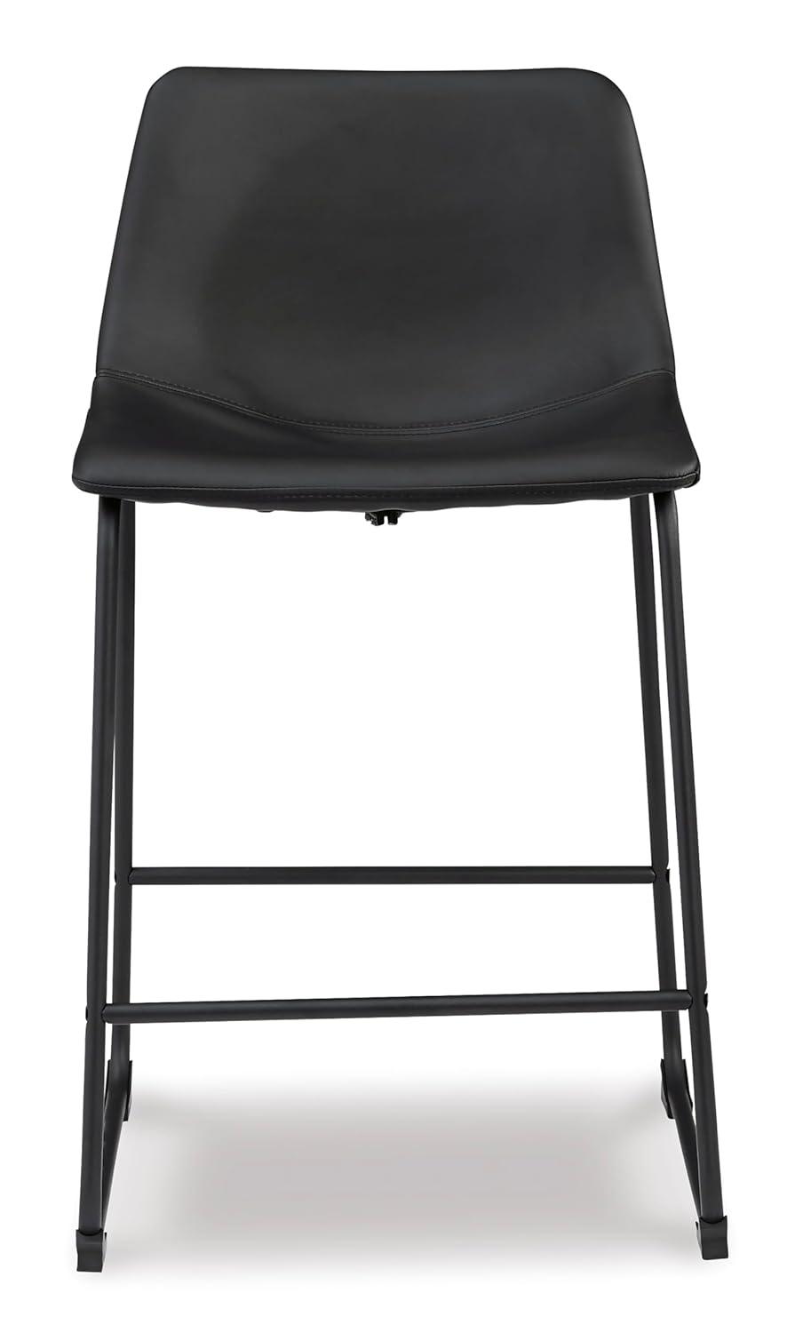 Signature Design by Ashley Centiar 24", Set of 2, Counter Height Modern Bucket Barstool
