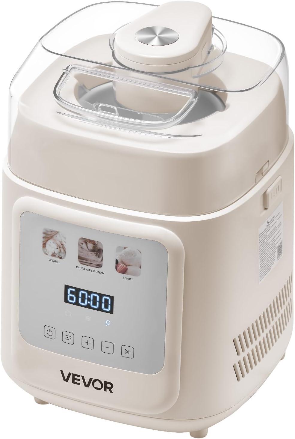 BENTISM Máquina para Hacer Helados Comercial, Rendimiento de 22-30 L/h, Máquina para Servir Suave con Encimera de 2350 W con Tolva de 2x6 L, Panel LCD de 2 L, Alarma de Falta de Hinchamiento, Máquina para Hacer Yogur Congelado para Bar de Snacks de Restaurante