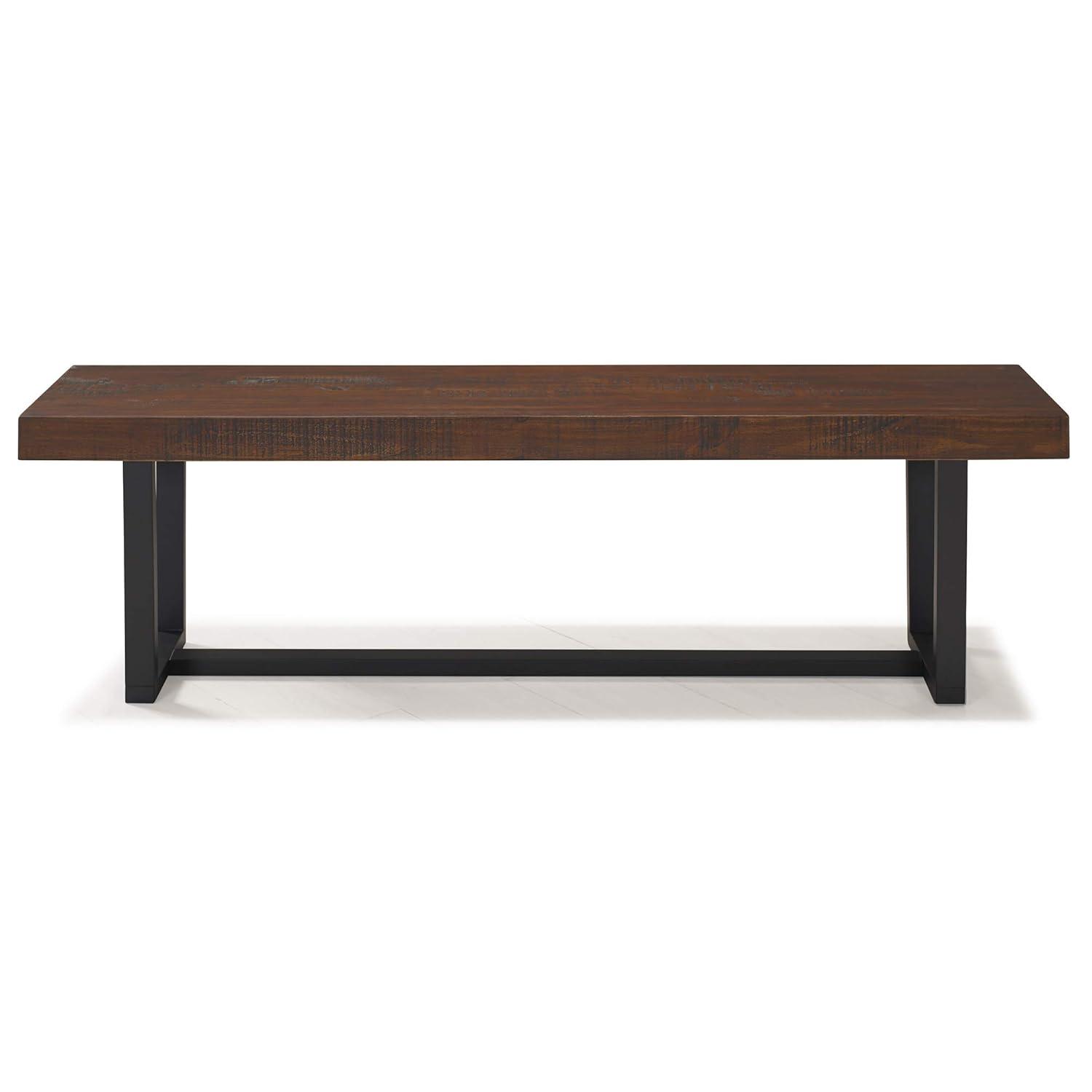 Walker Edison 60" Wood Dining Bench, Mahogany