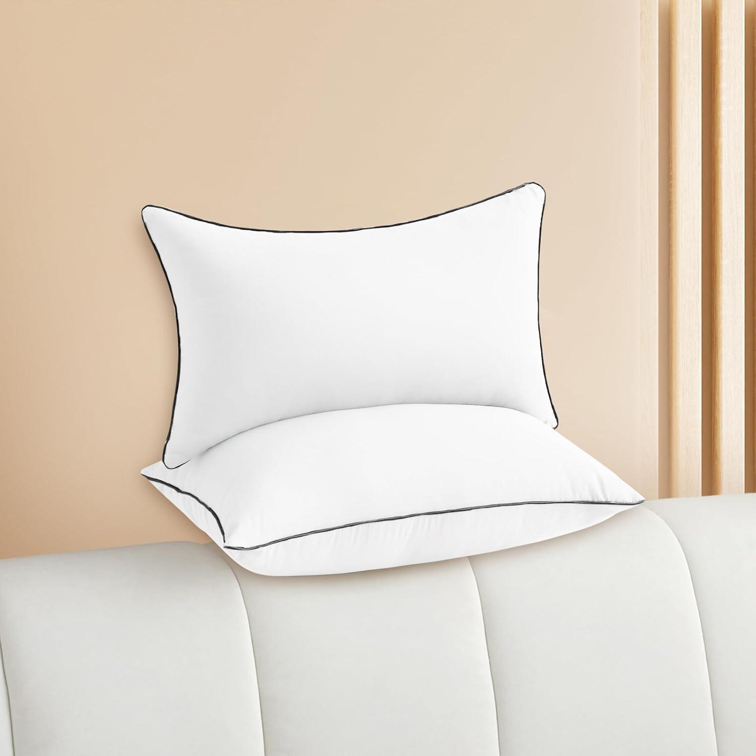 16 x 16 White Polyester Square Pillow Inserts Set of 2