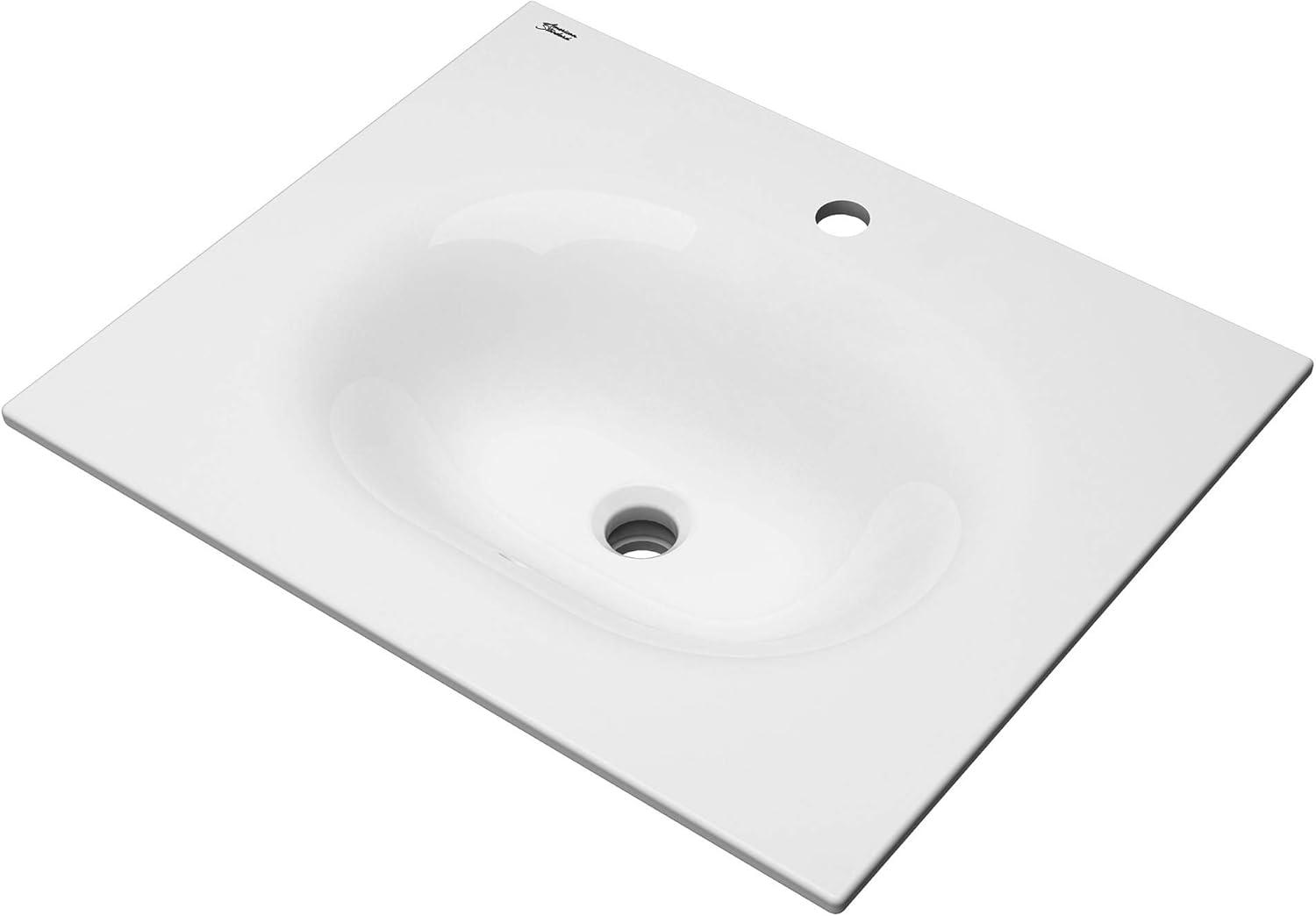 American Standard Studio S 20'' White Vitreous China Rectangular Bathroom Sink with Overflow