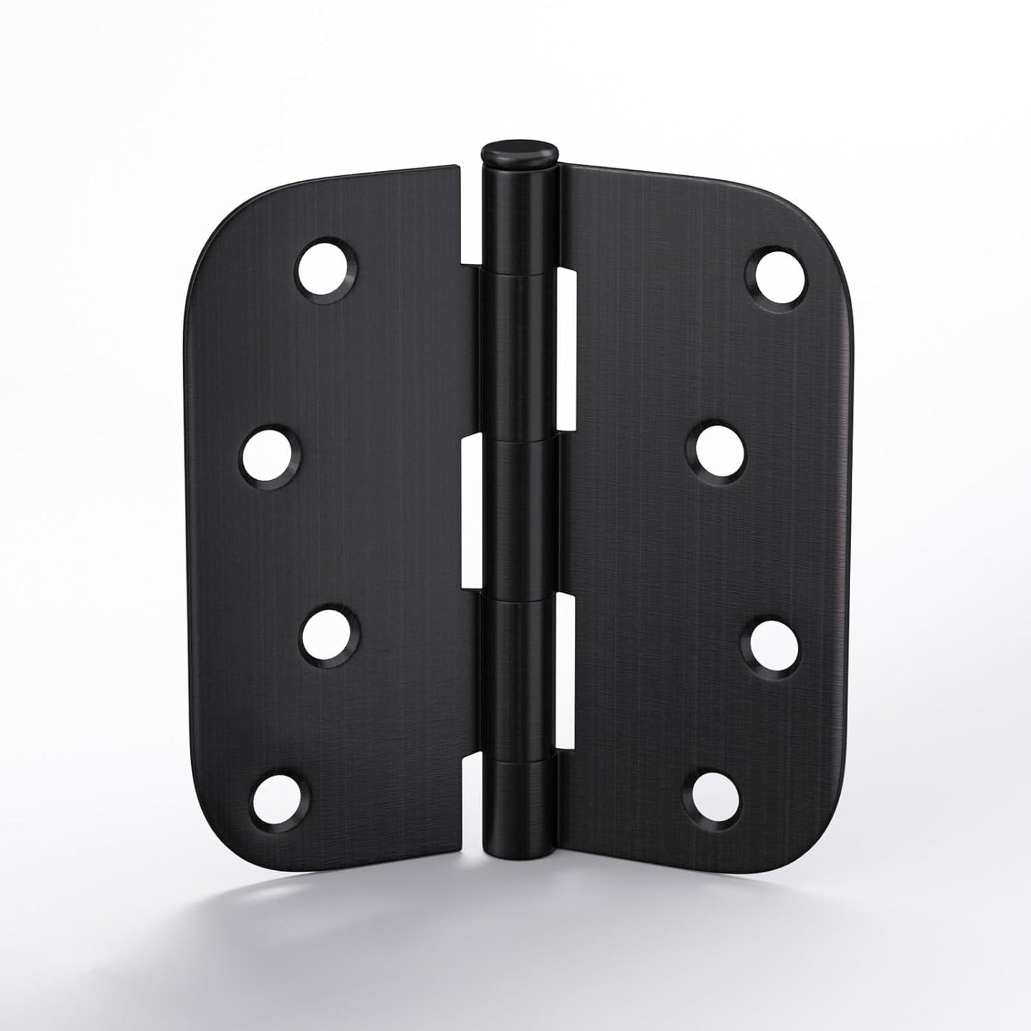 Design House Door Hinge 4-Inch, 5/8-inch Radius, 3-Pack (Set of 3)