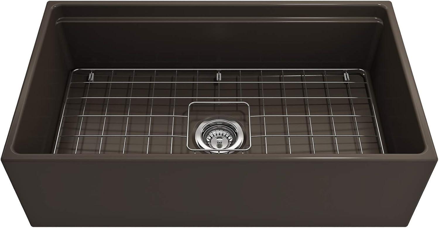 Contempo 33'' L Farmhouse Apron-Front Fireclay Kitchen Sink