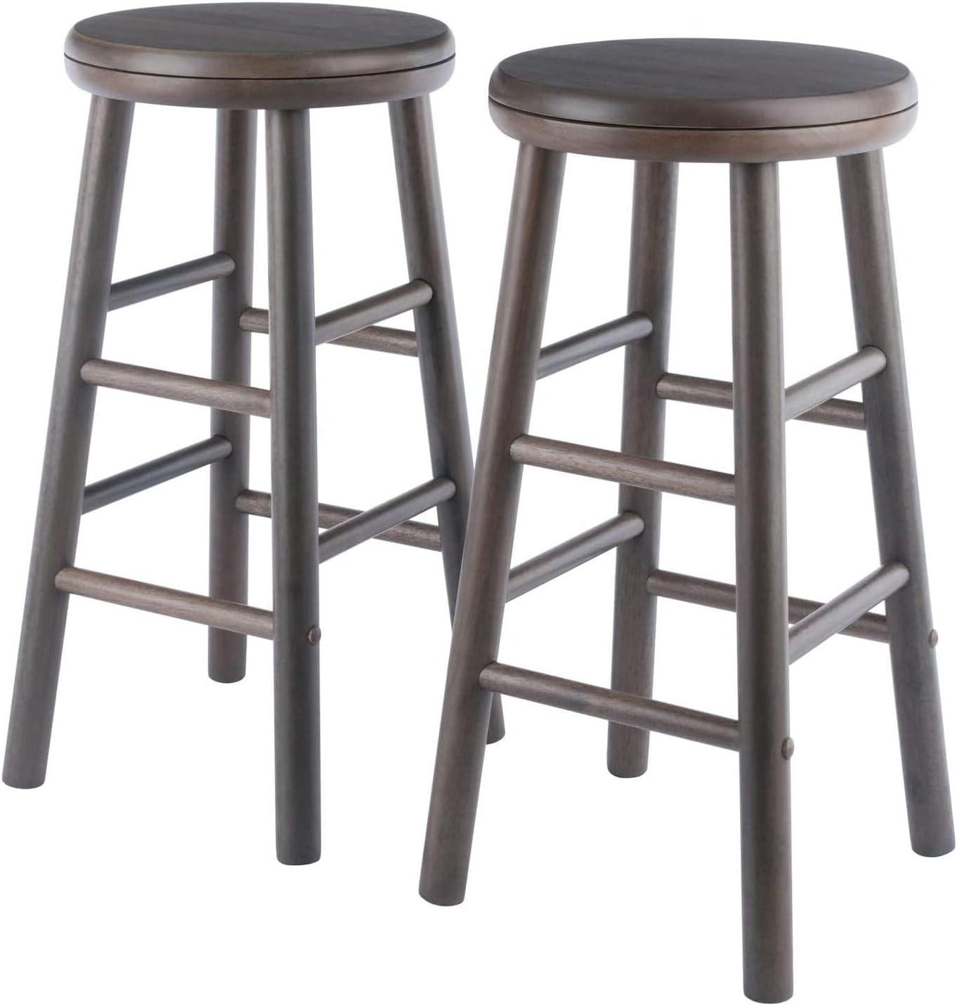 Winsome Swivel Solid Wood Counter Stool (Set of 2)