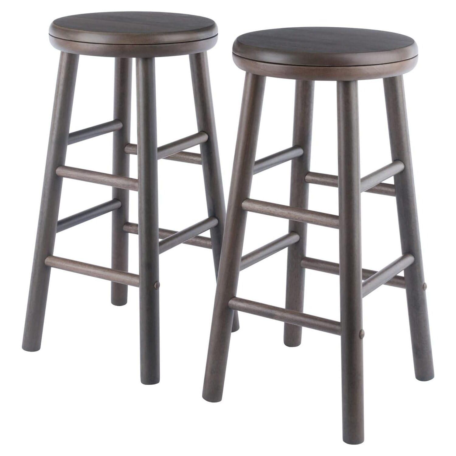 Winsome Swivel Solid Wood Counter Stool (Set of 2)