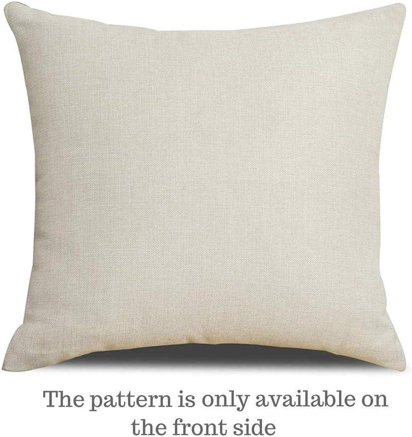 Throw Pillow Covers Cat Pillow Cases Animal Kitty Pillowcase Cotton Linen Cushion Cover for Couch Bed Sofa Patio Car,18" x 18",Set of 4