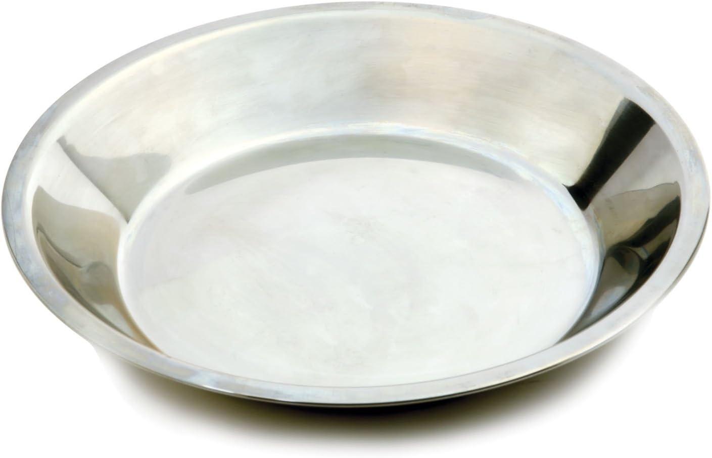 Norpro 9 Inch Stainless Steel Pie Pan with Mirror Finish