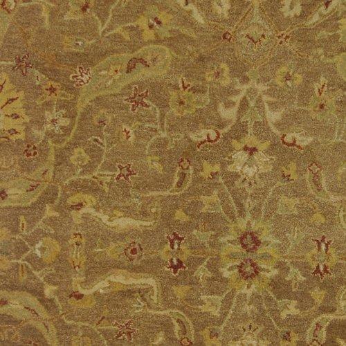 SAFAVIEH Antiquity Beaufort Traditional Floral Wool Area Rug, Brown/Gold, 7'6" x 9'6" Oval