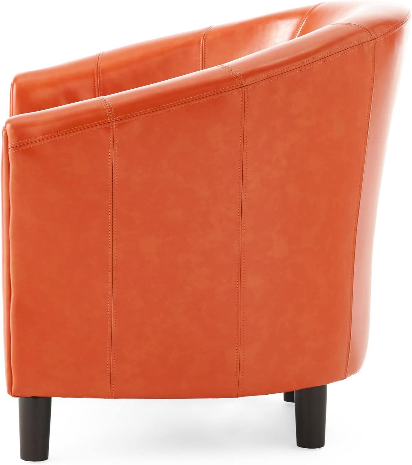 Napoli Club Chair Orange - Christopher Knight Home