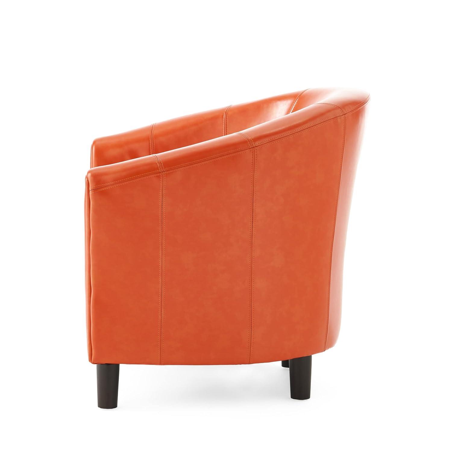 Napoli Club Chair Orange - Christopher Knight Home