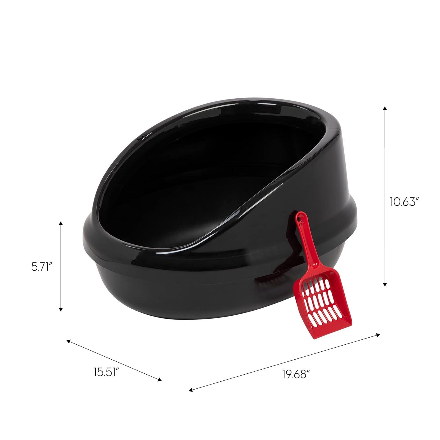 IRIS USA, Inc. Plastic Litter Box with Scoop