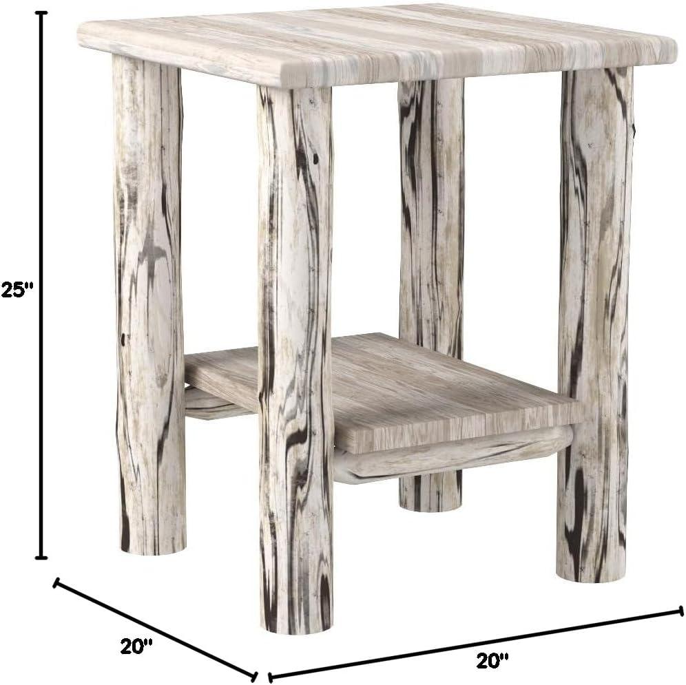 Montana Collection Nightstand with Shelf, Ready to Finish