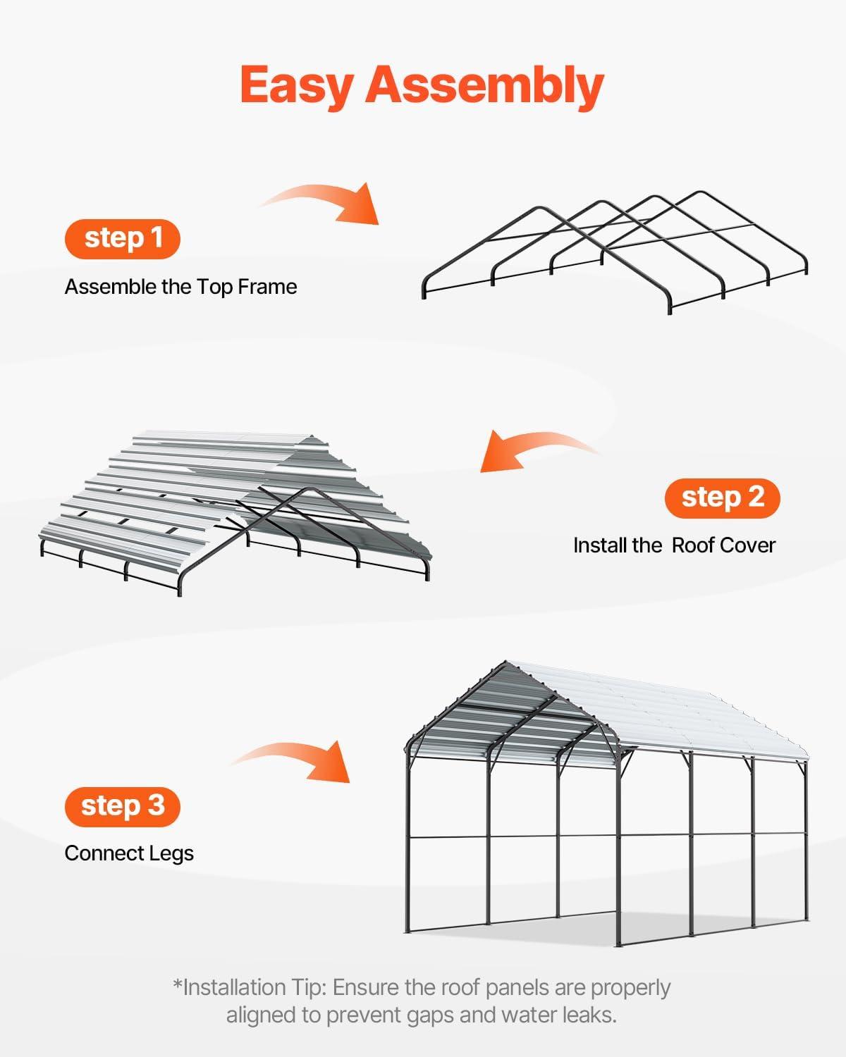 VEVOR Steel Carport