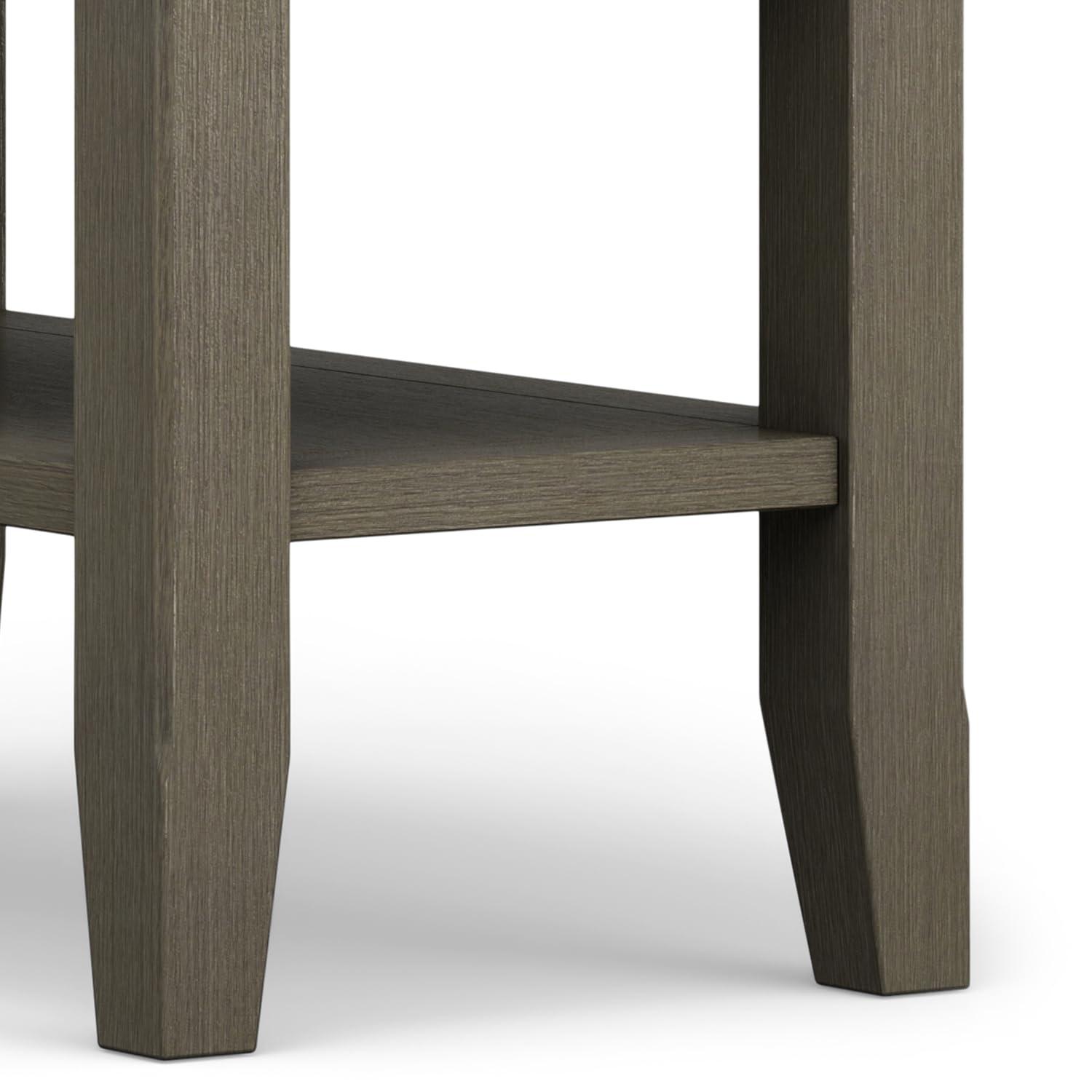 Lark Manor™ Solid Wood Transitional Table with Open Shelves