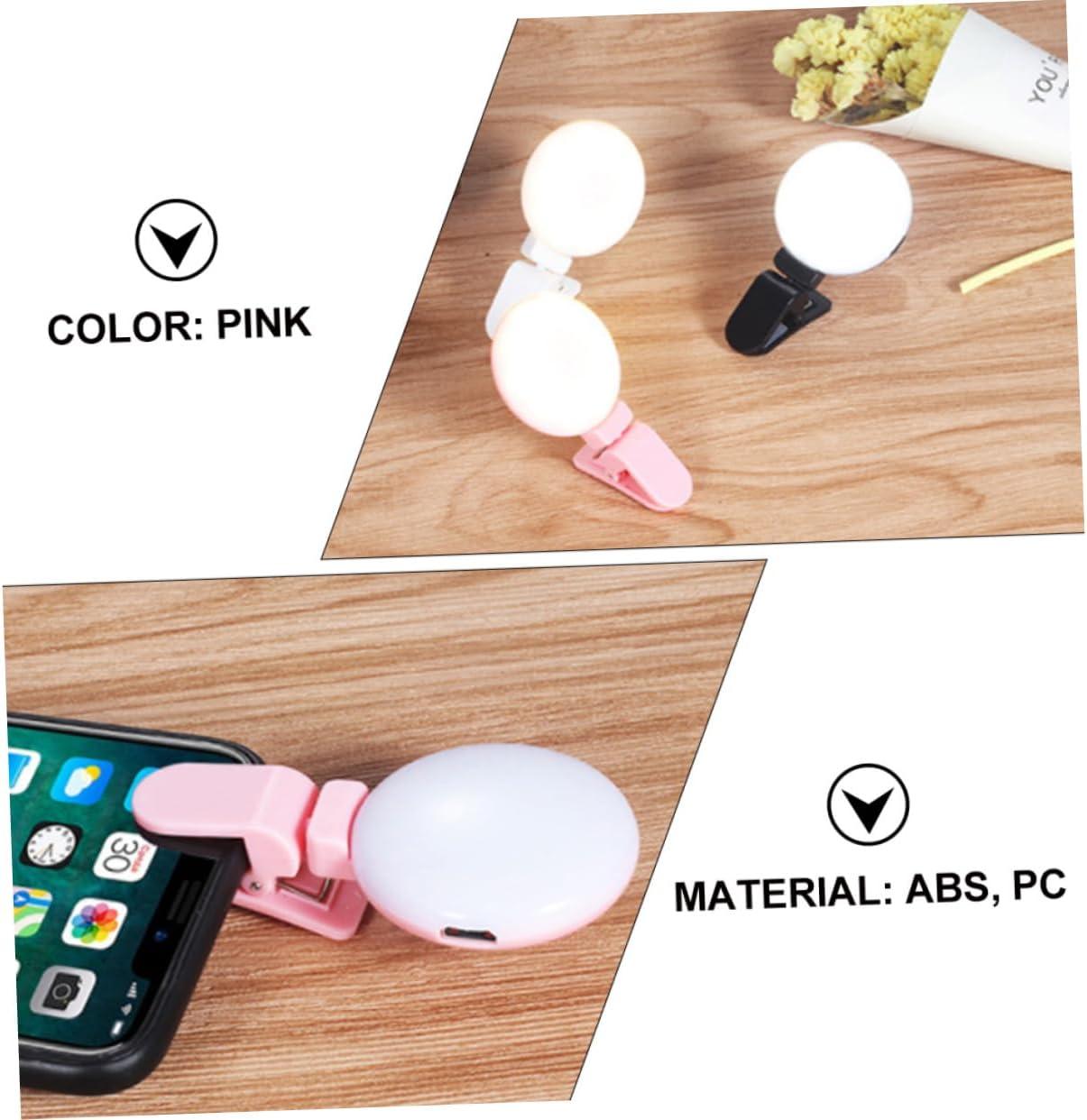CHILDWEET Clip Brightness Phone Lamp for Streaming Portable Lightweight Design Convenient Clip Easy Use
