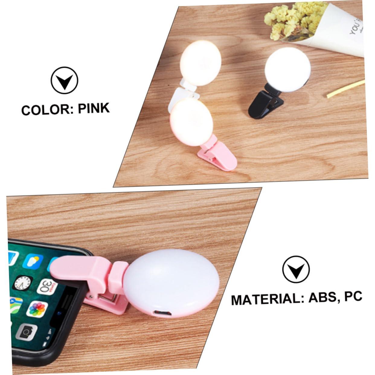 CHILDWEET Mini Selfie Led Light Clip Light for Phone Photography for Streaming and Vlogging Portable Design