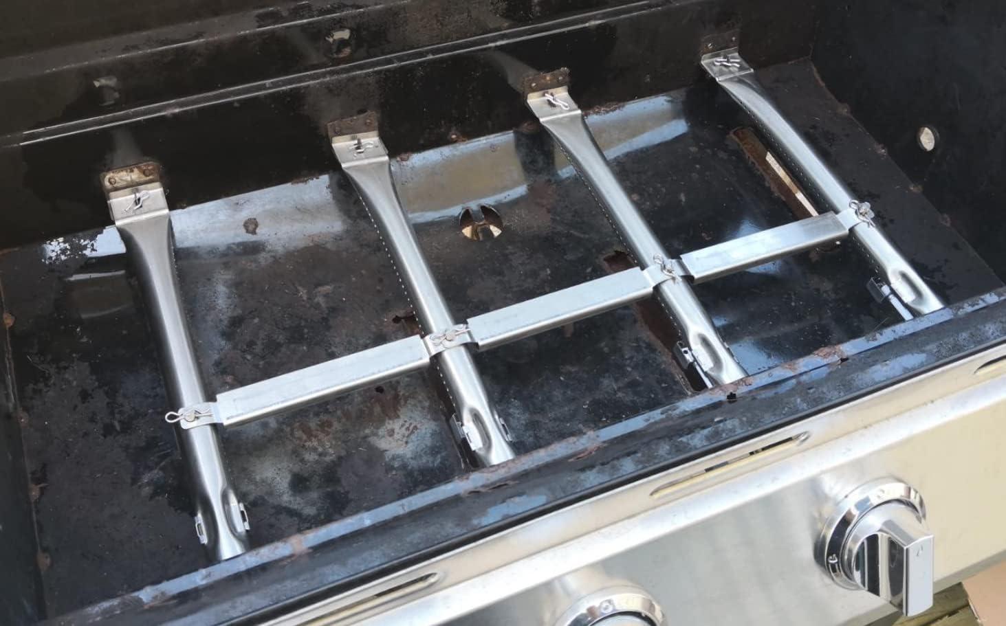 Uniflasy Grill Replacement Parts for Charbroil 463436215, 463439915, 463436214, 463436213, 467300115, 463439914, 463432114 Gas Grills, Heat Plate Shield Grill Burner Carryover Tube Grill Igniter