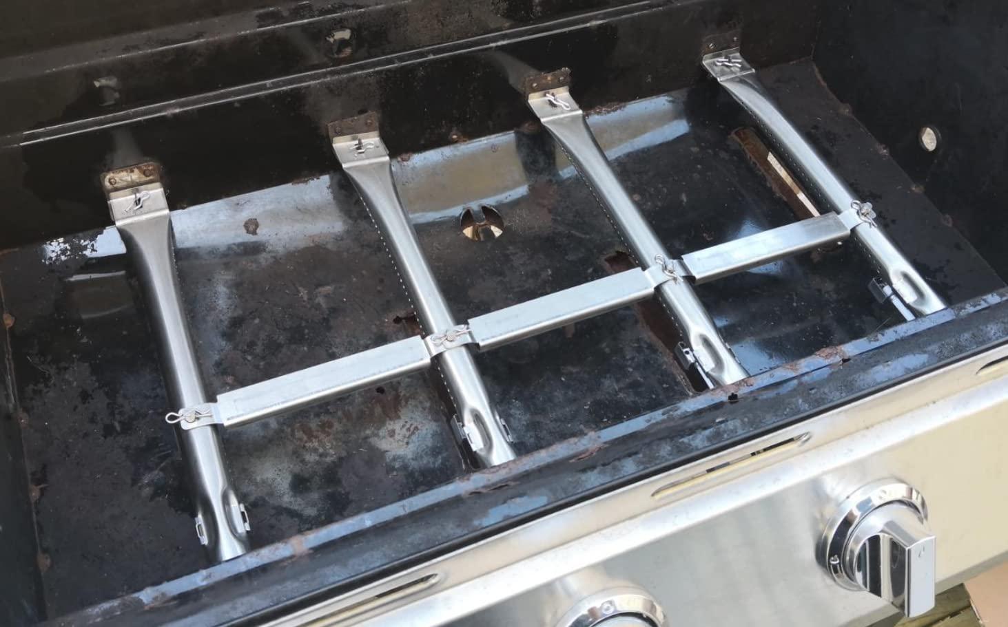 Uniflasy Grill Replacement Parts for Charbroil 463436215, 463439915, 463436214, 463436213, 467300115, 463439914, 463432114 Gas Grills, Heat Plate Shield Grill Burner Carryover Tube Grill Igniter