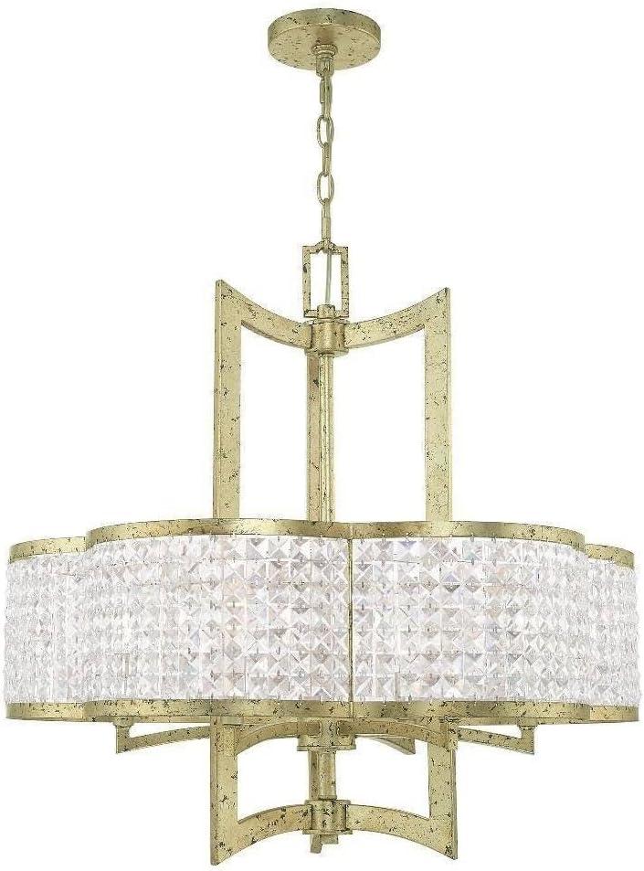 Livex Lighting Grammercy 6 - Light Chandelier in  Winter Gold