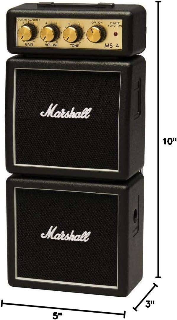 Marshall MS-4 Black Mini Battery-Powered Guitar Amplifier