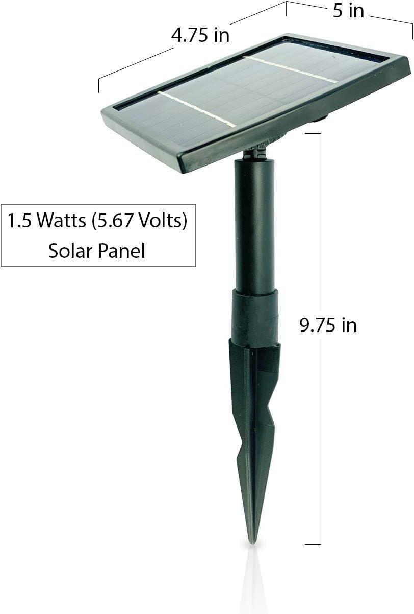 AEO Bomba de Aire con Energía Solar Kit: de una Piedra de Aireación, Bomba de Aire de 2 Lpm y Panel Solar de 1,5 W para Estanques de Peces, Acuicultura, Hidroponía y Burbujas