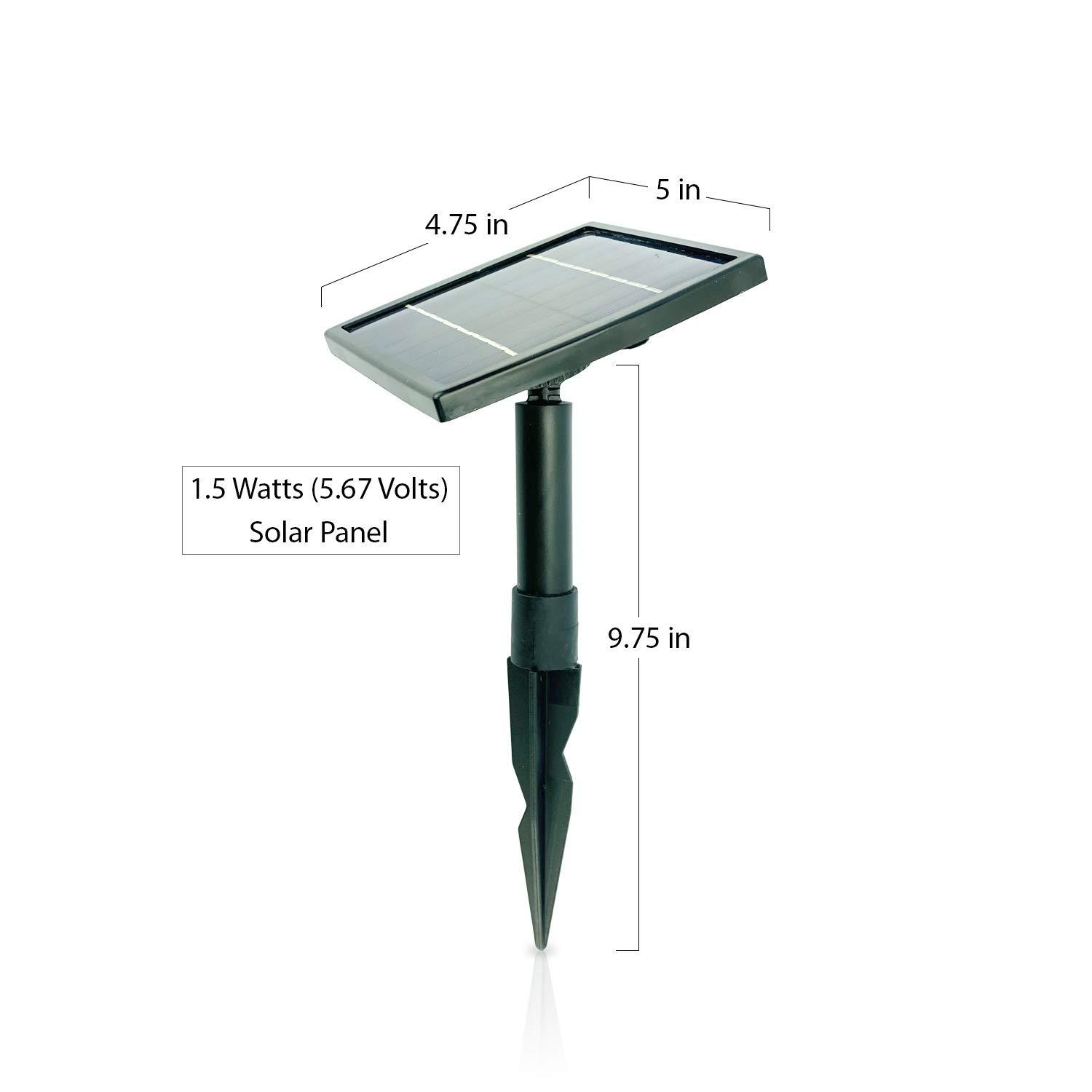 AEO Bomba de Aire con Energía Solar Kit: de una Piedra de Aireación, Bomba de Aire de 2 Lpm y Panel Solar de 1,5 W para Estanques de Peces, Acuicultura, Hidroponía y Burbujas