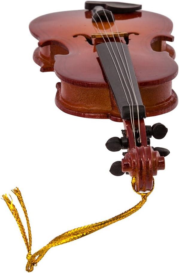 Kurt Adler 5.5" Wood Violin Ornament