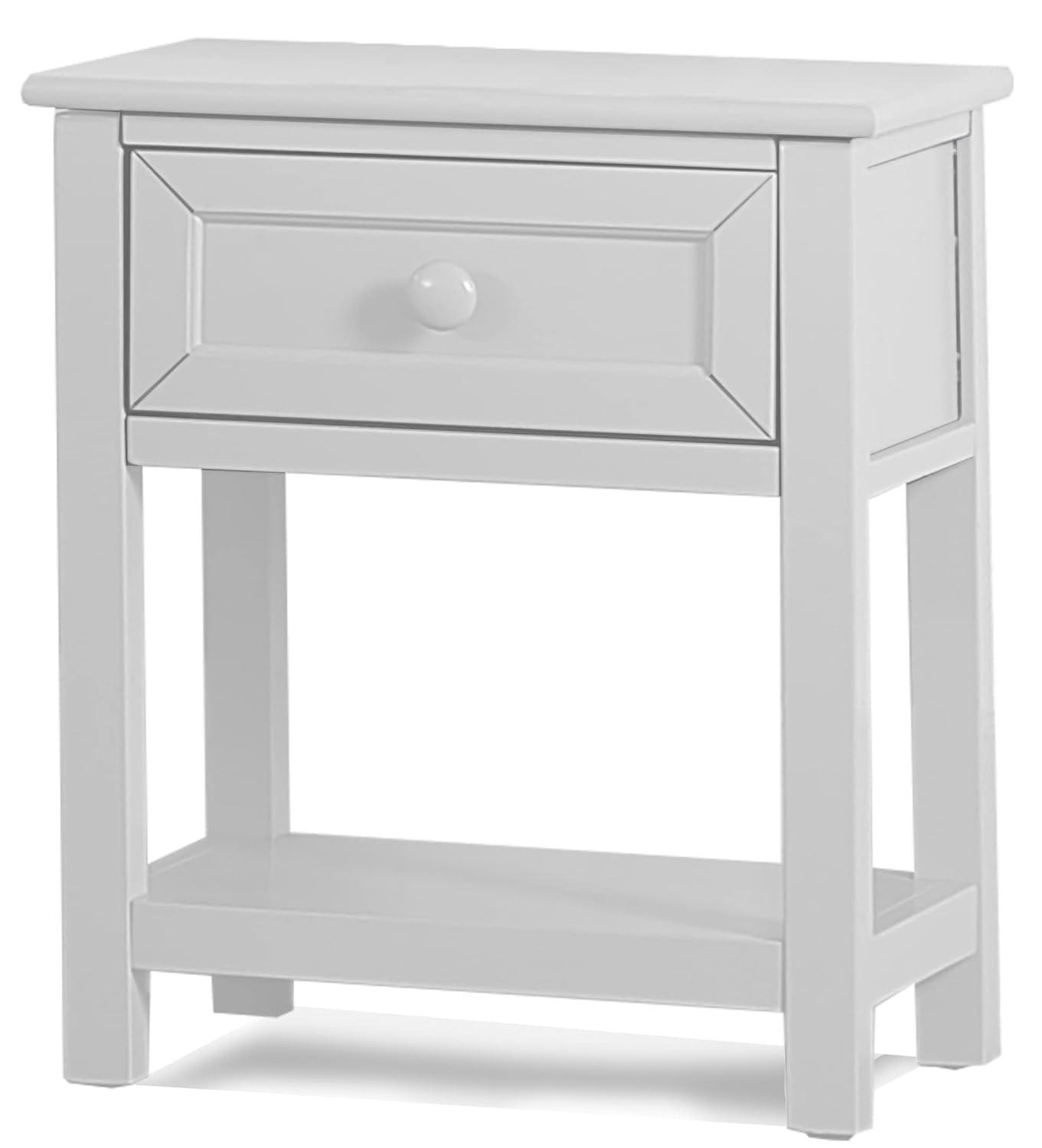 Hillsdale Schoolhouse 4.0 Contemporary Wood Nightstand in White