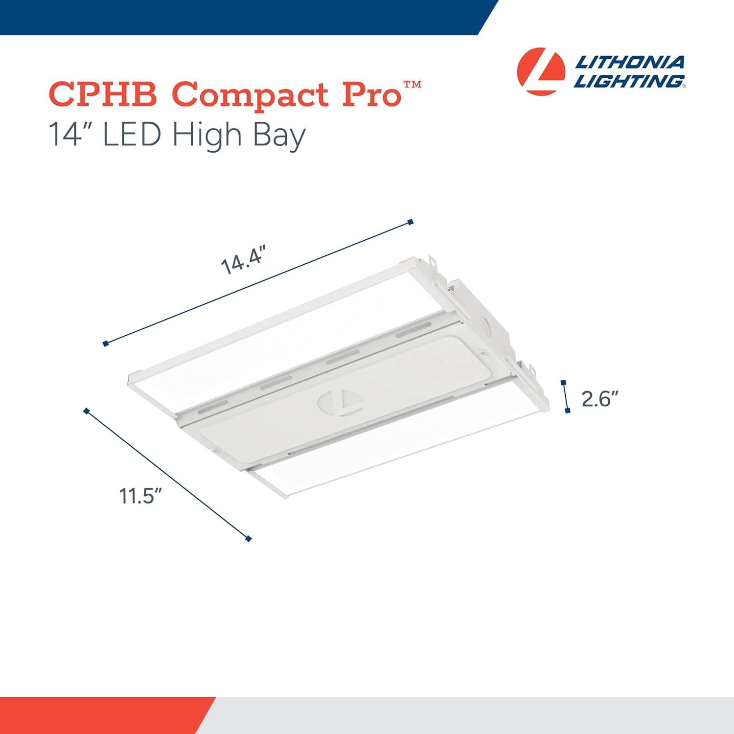 Lithonia Lighting Dimmable Rectangle High Bay Ceiling Light