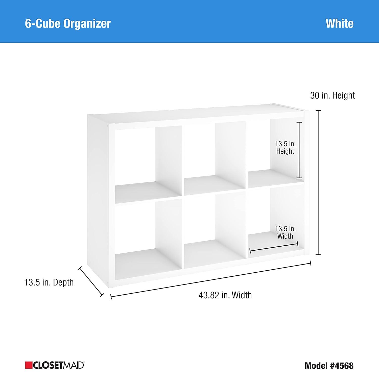 30'' H x 43.82'' W Decorative Cube Bookcase