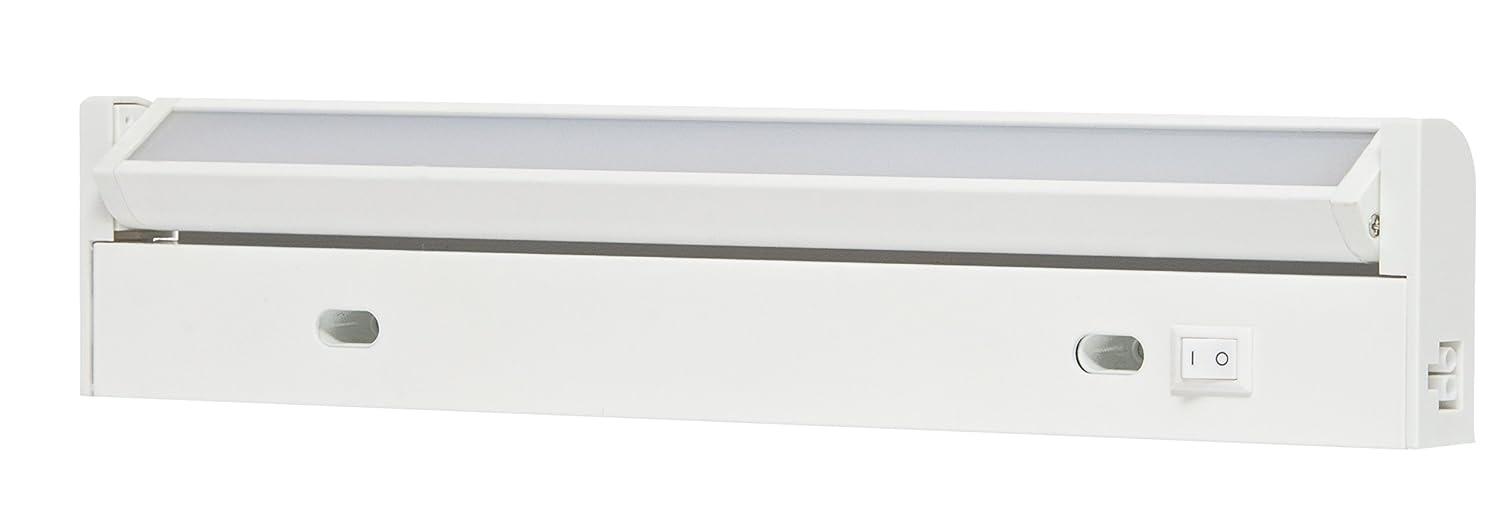 nadair 11" led under cabinet lighting kit swivel plug-in ultra-slim closet or kitchen cabinet light dimmable with 3 color modes built-in, linkable