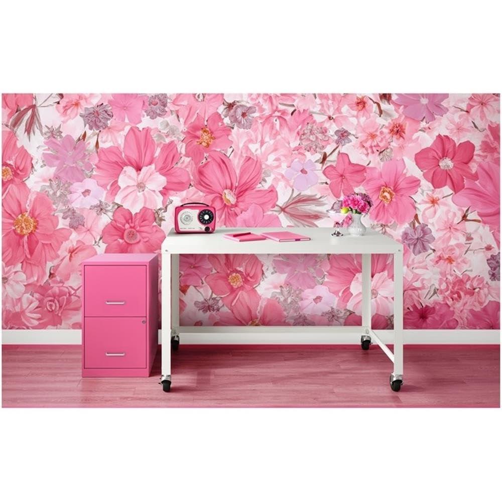 Scranton & Co 2 Drawer File Cabinet with File Organizer in Pink