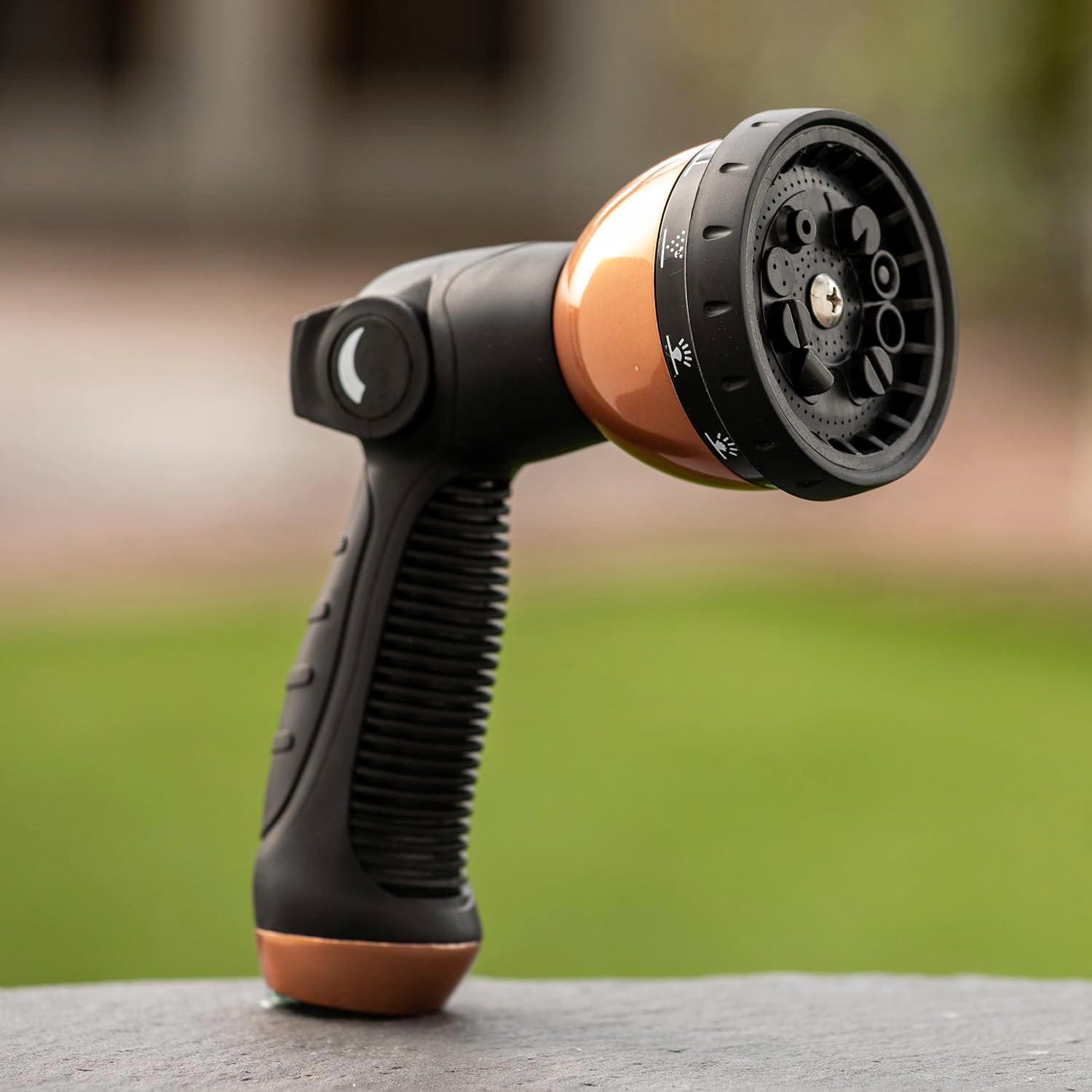 Pocket Hose Copper Bullet Spray Nozzle Infused with Copper, AS-SEEN-ON-TV, 10 Spray Patterns