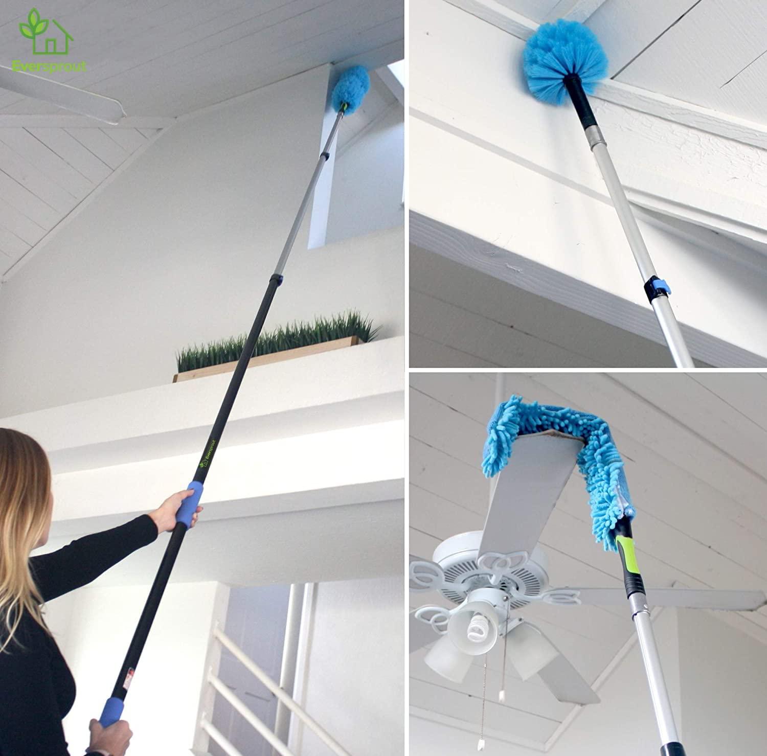 EVERSPROUT 5-to-12 Foot Duster 3-Pack with Extension-Pole