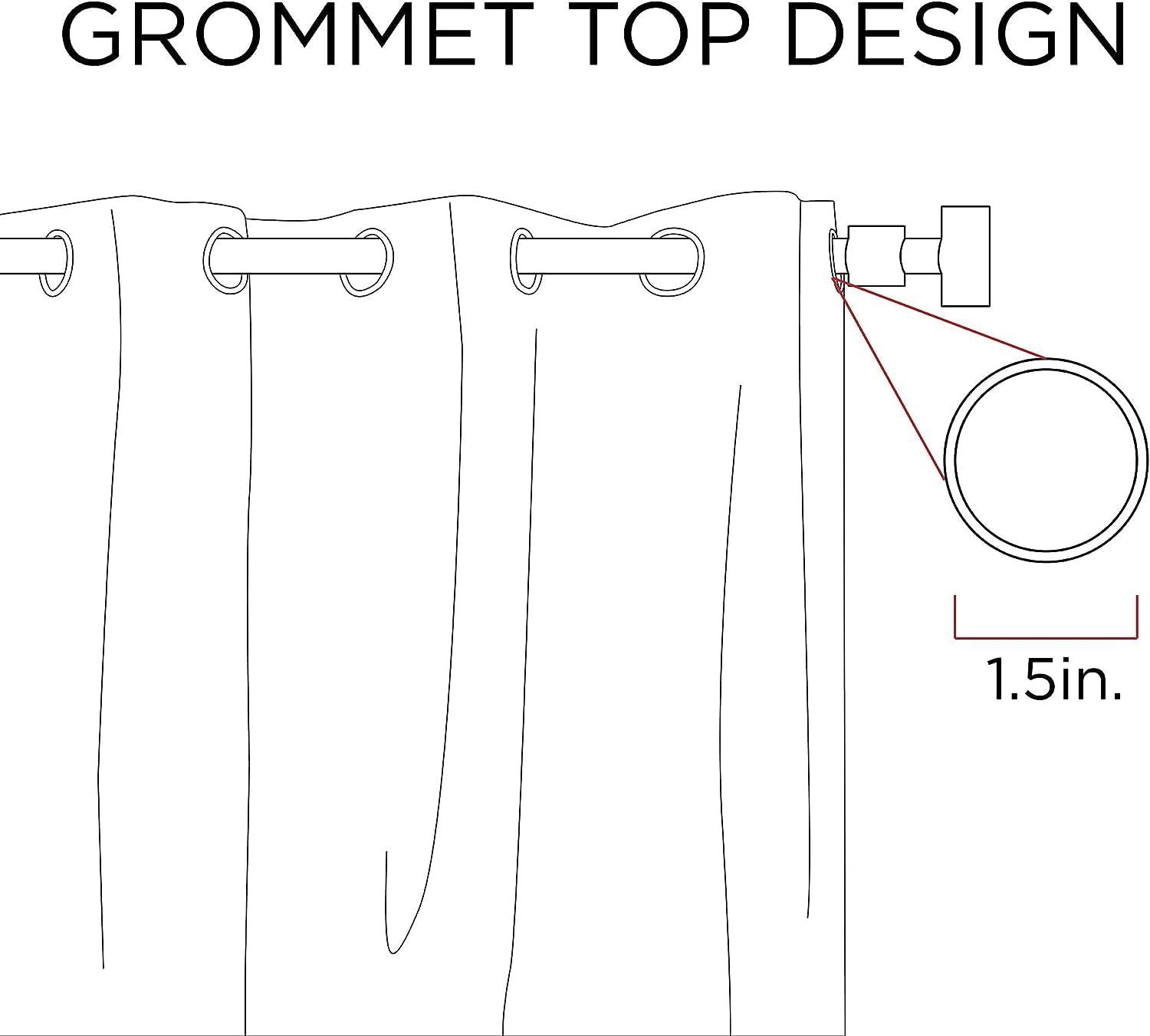 Intelligent Design Raina Geometric Total Blackout Grommet Single Curtain Panel