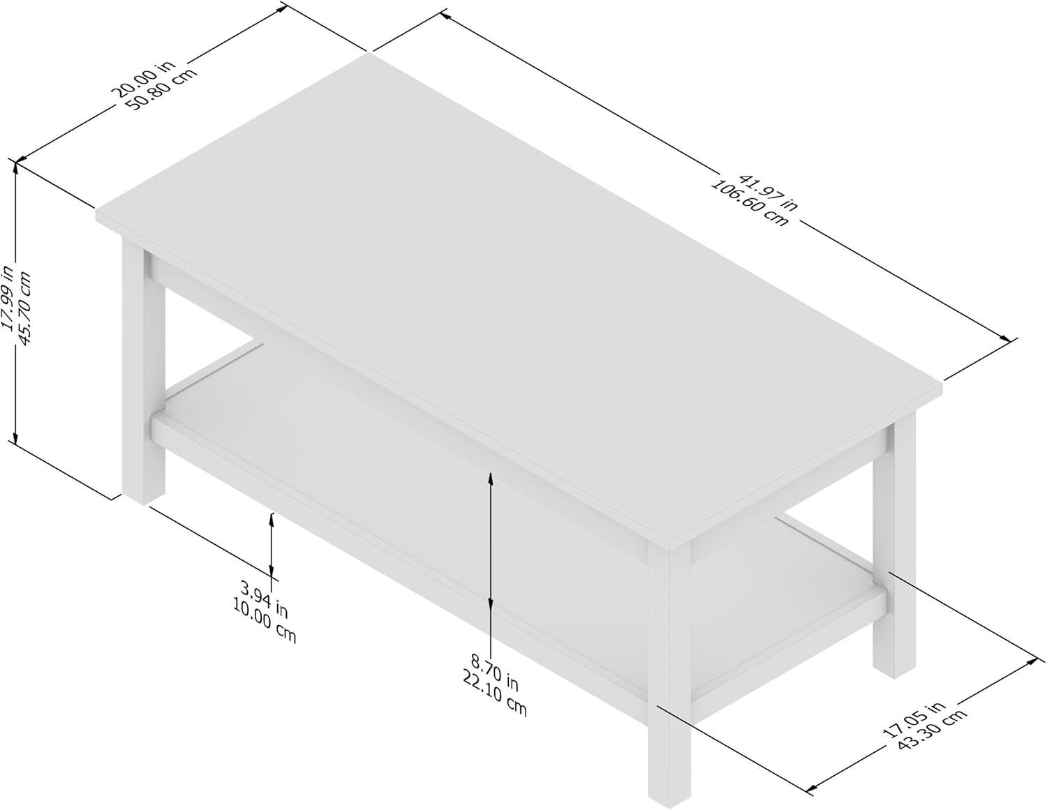 Mayfield Mesa de Centro para Sala de Estar - Madera de Ingeniería