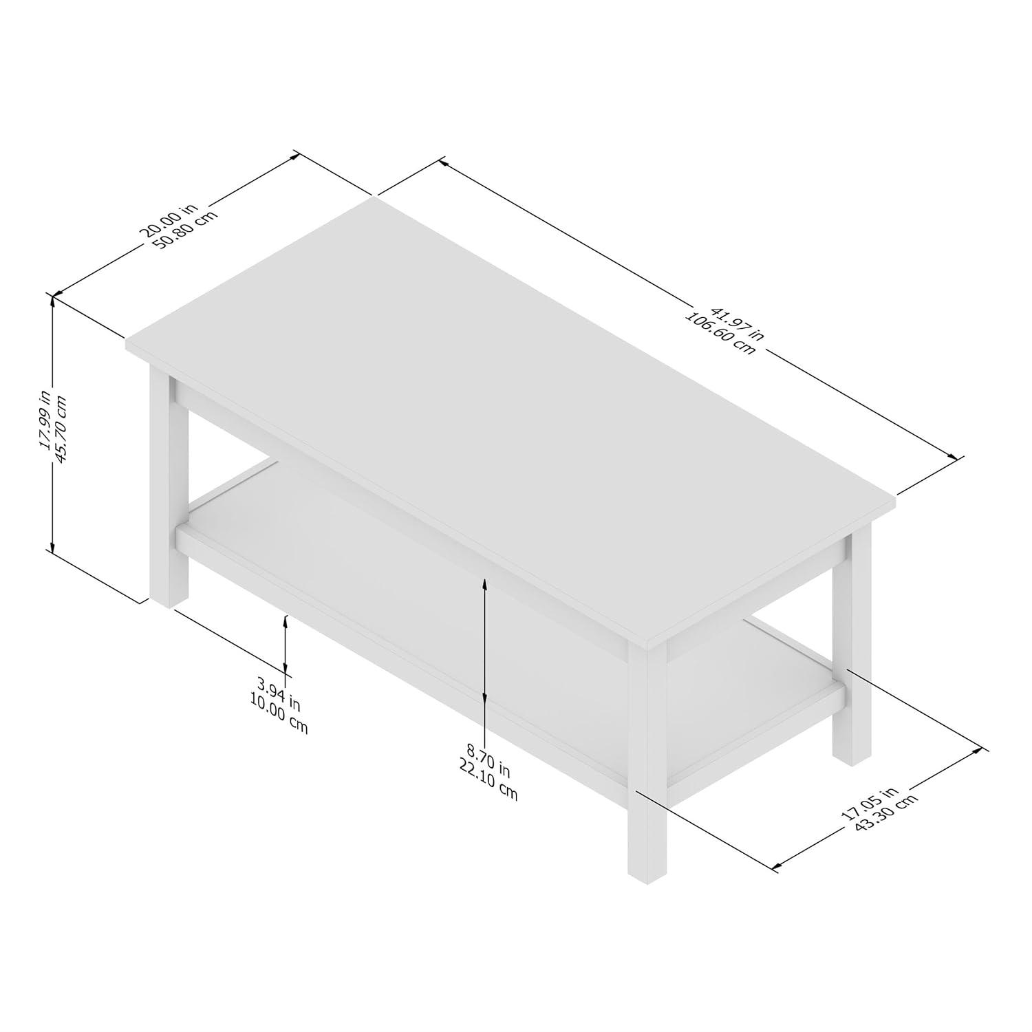 Mayfield Mesa de Centro para Sala de Estar - Madera de Ingeniería